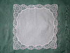 Plauen Lace Wedding Handerchief from Germany