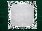 Plauen Lace Wedding Handerchief from Germany